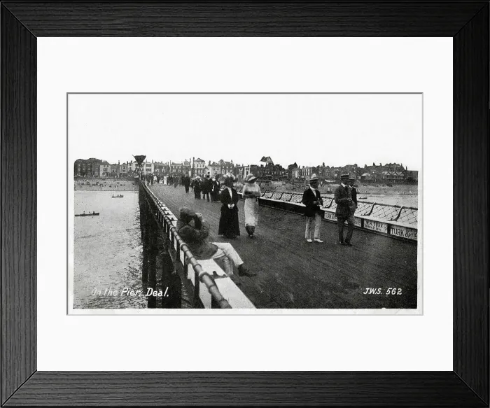 Framed Print : Deal, Kent - On the Pier. Date: circa 1910s Framed Print : Deal, Kent - On the Pier. Date: circa 1910s