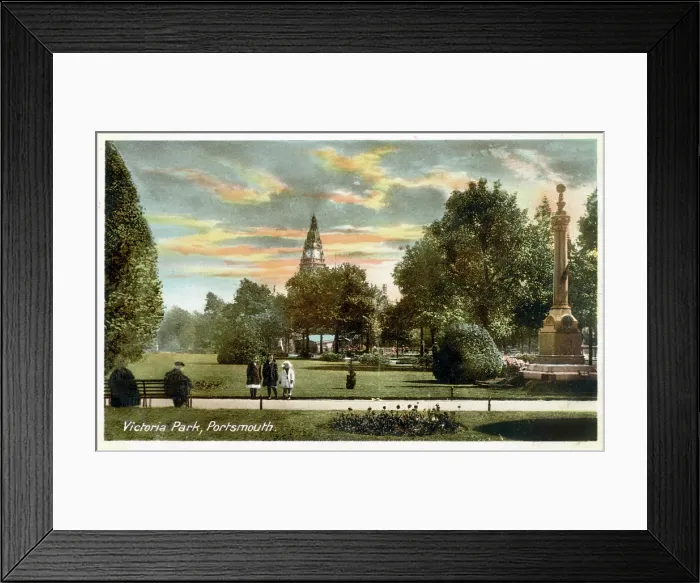 Framed Print : Victoria Park, Portsmouth, Hamphire Date: circa 1903