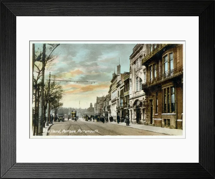 Framed Print : The Hard, Portsea, Portsmouth, Hampshire. Date: circa 1903 Framed Print : The Hard, Portsea, Portsmouth, Hampshire. Date: circa 1903
