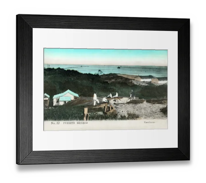 Framed Print : Coatzacoalcos, Veracruz, Mexico - Breakwaters. Date: circa 1909 Framed Print : Coatzacoalcos, Veracruz, Mexico - Breakwaters. Date: circa 1909