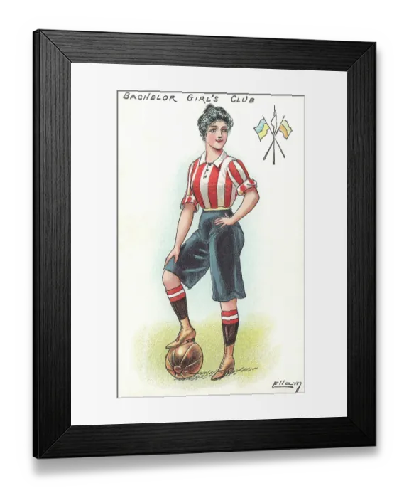 Framed Print : Edwardian Ladies Football Framed Print : Edwardian Ladies Football