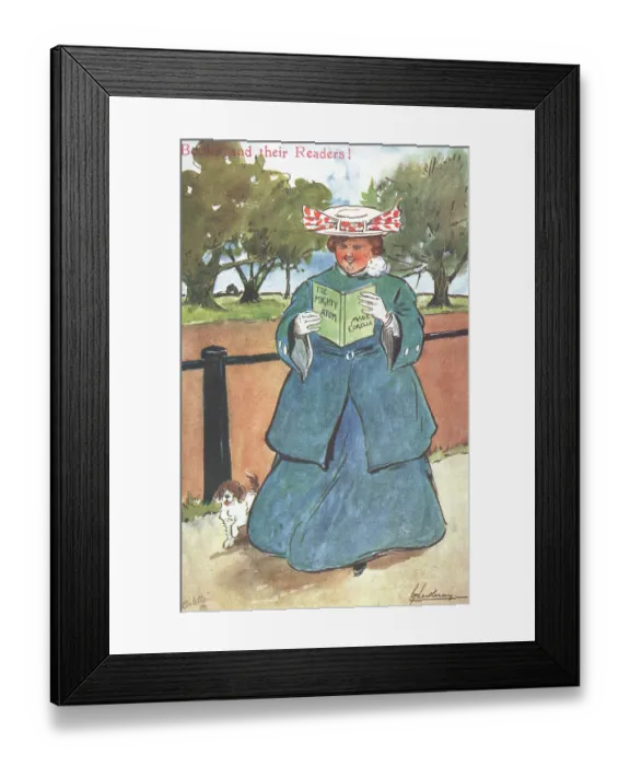 Framed Print : Reading Books Framed Print : Reading Books