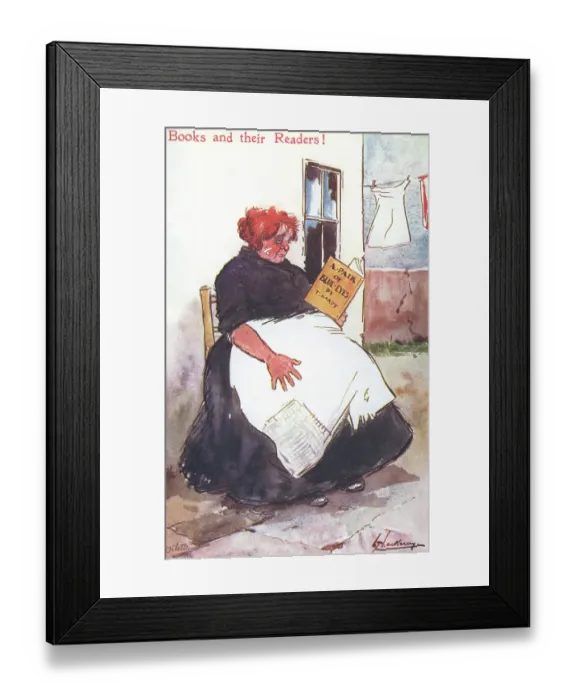 Framed Print : Reading Books Framed Print : Reading Books