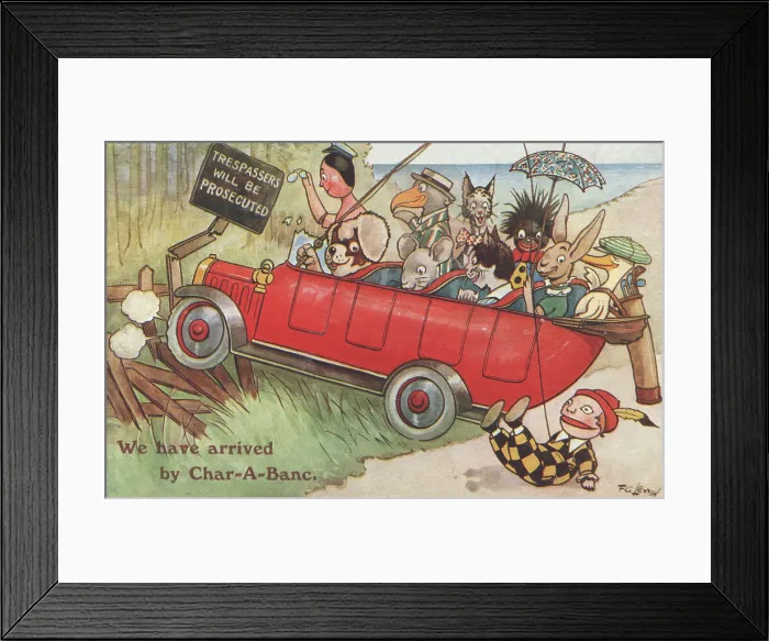 Framed Print : Dolls and Animals Holidaying Framed Print : Dolls and Animals Holidaying
