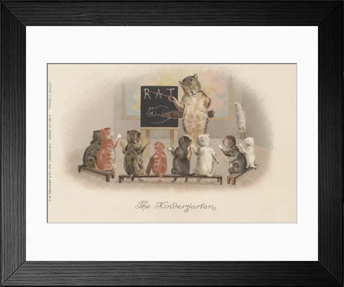 Framed Print : Classroom Cats Framed Print : Classroom Cats
