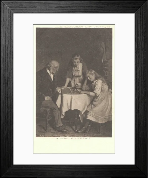 Framed Print : A Game of Draughts Framed Print : A Game of Draughts