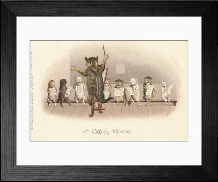 Framed Print : Musical Cats Framed Print : Musical Cats