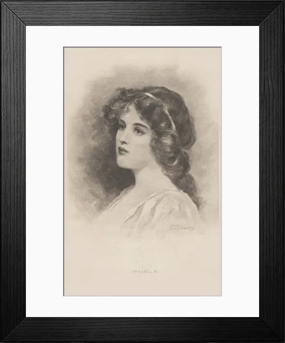 Framed Print : Pamela. Portrait of an attractive woman. Date: circa 1903 Framed Print : Pamela. Portrait of an attractive woman. Date: circa 1903