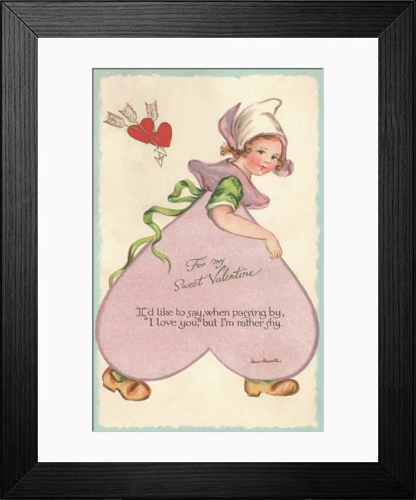 Framed Print : Valentine Card Framed Print : Valentine Card