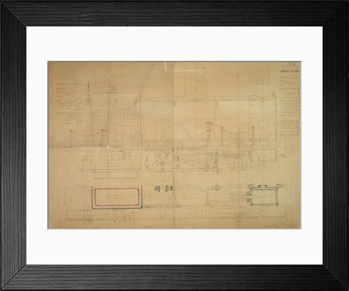 Framed Print : Locomotive for the Manchester and Sheffield Railway