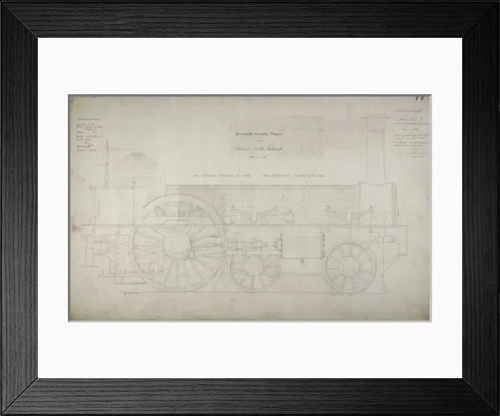 Framed Print : Stephensons Great A locomotive coaching engine Framed Print : Stephensons Great A locomotive coaching engine