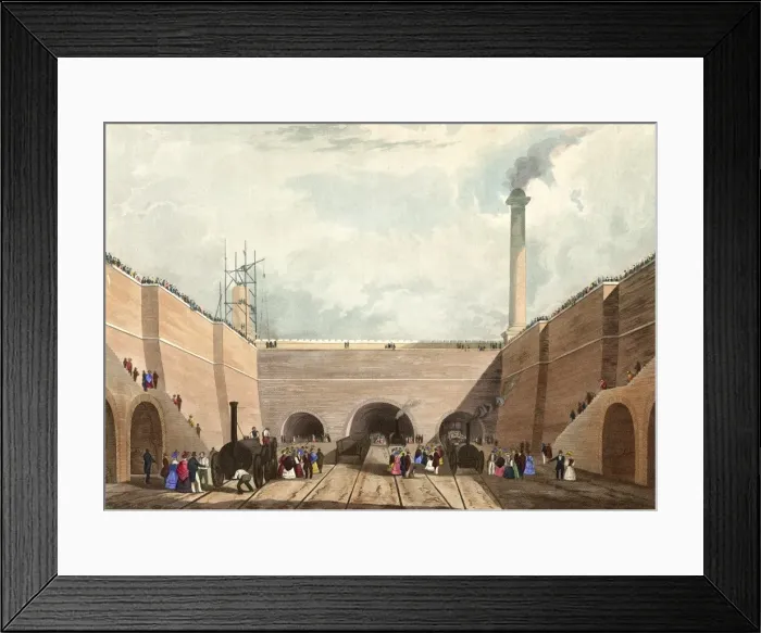 Framed Print : Entrance of the (LMR) railway at Edge Hill, Liverpool Framed Print : Entrance of the (LMR) railway at Edge Hill, Liverpool