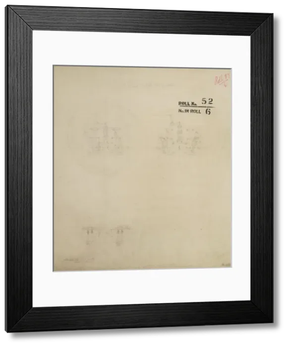 Framed Print : R Wilsons patent cut off motion, details Framed Print : R Wilsons patent cut off motion, details