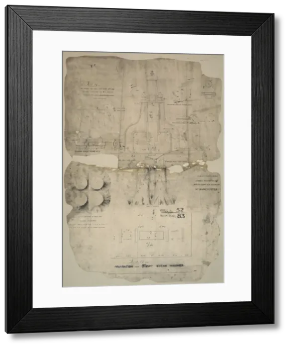 Framed Print : Foundation for 30 cwt steam hammer Framed Print : Foundation for 30 cwt steam hammer
