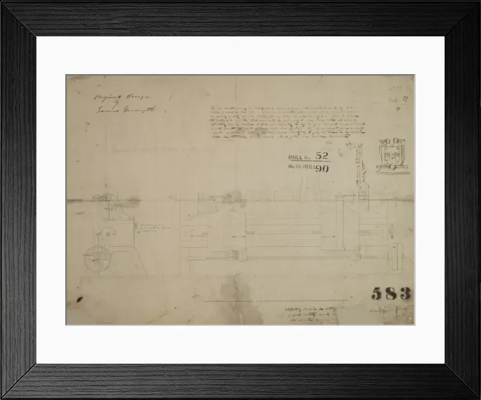 Framed Print : Machine for cutting the key grooves on railway axles Framed Print : Machine for cutting the key grooves on railway axles