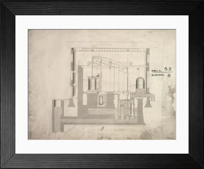 Framed Print : Boulton and Watt engine - East London Water Works Framed Print : Boulton and Watt engine - East London Water Works