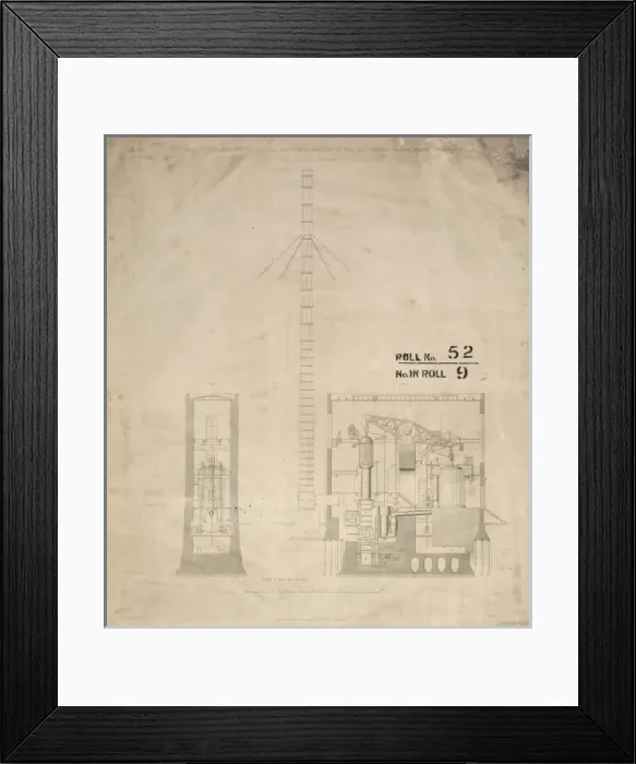 Framed Print : Cornish engine and stand pipe - East London Water Works Framed Print : Cornish engine and stand pipe - East London Water Works