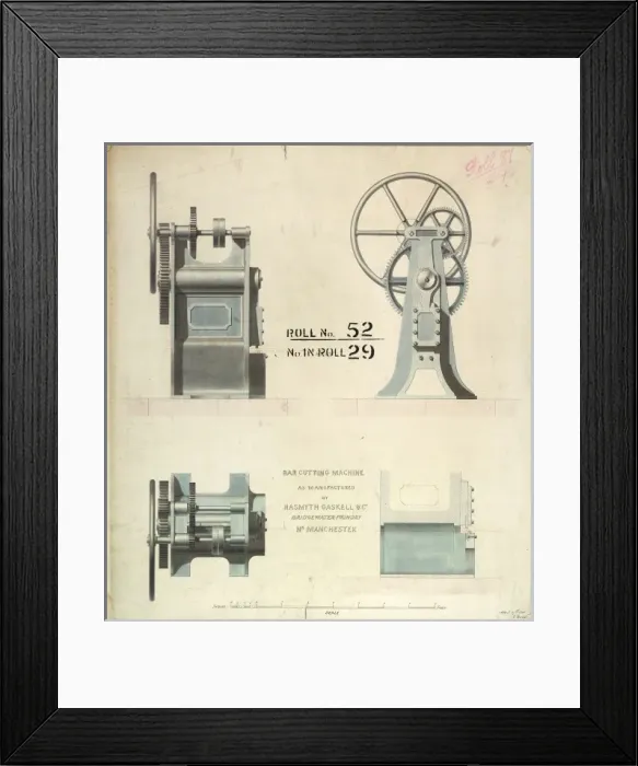 Framed Print : Bar cutting machine Framed Print : Bar cutting machine