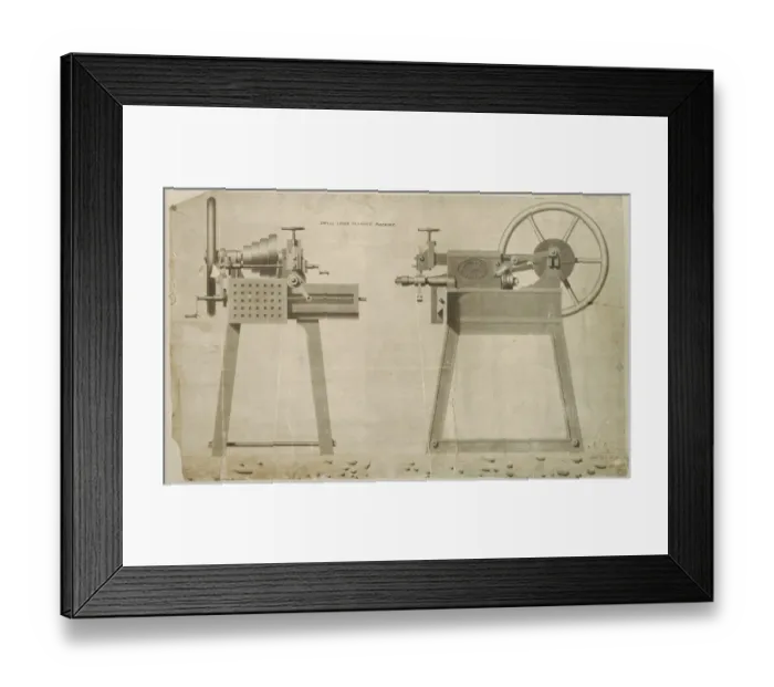 Framed Print : Small lever planing machine Framed Print : Small lever planing machine