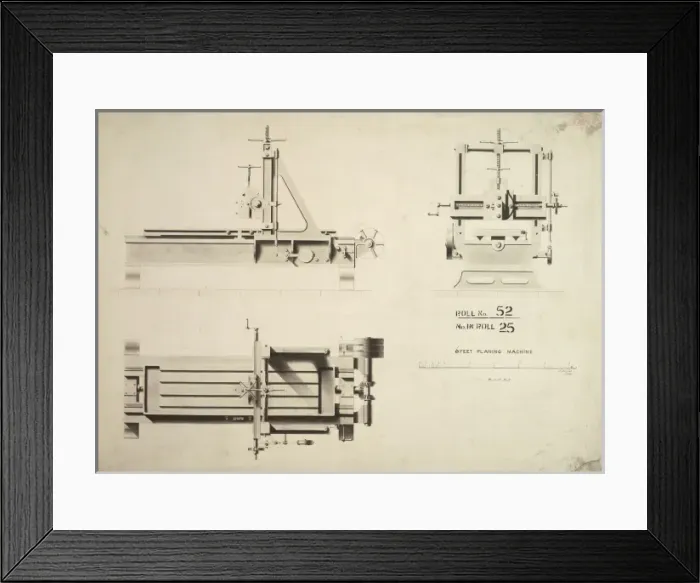Framed Print : 6 feet planing machine Framed Print : 6 feet planing machine
