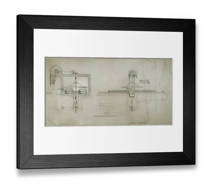 Framed Print : Improved fly-planing machine Framed Print : Improved fly-planing machine