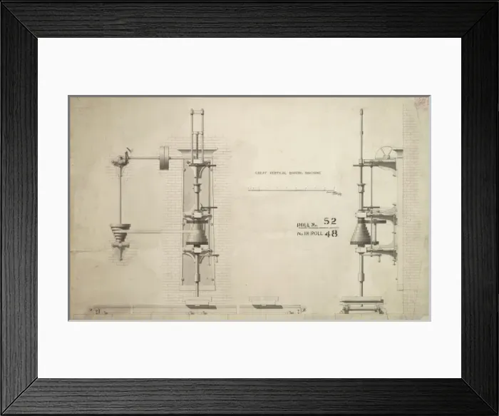 Framed Print : Great vertical boring machine Framed Print : Great vertical boring machine