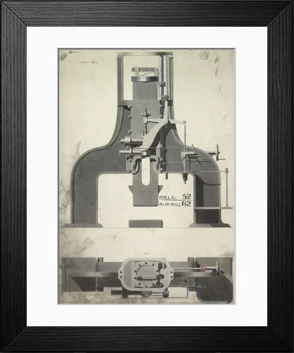 Framed Print : Wilsons patent no 11, 767 steam hammer Framed Print : Wilsons patent no 11, 767 steam hammer