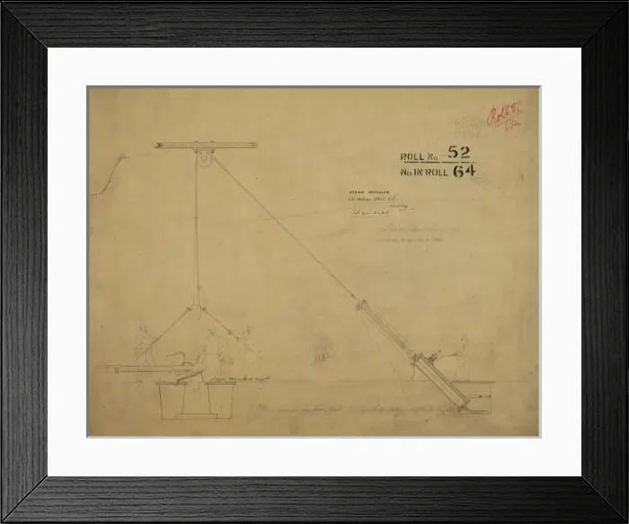 Framed Print : Steam hercules with Wilsons patent valve