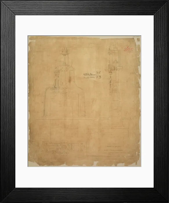 Framed Print : J Nasmyths patent 1 cwt steam hammer Framed Print : J Nasmyths patent 1 cwt steam hammer