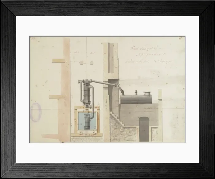 Framed Print : Front view of the engine Framed Print : Front view of the engine