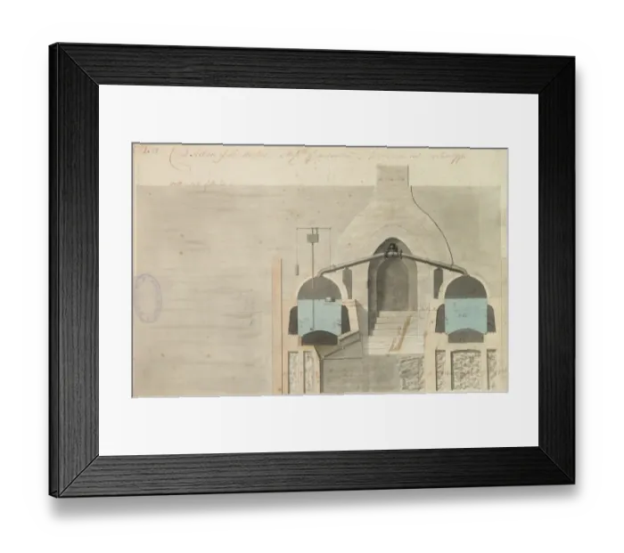 Framed Print : Cross section of the boilers Framed Print : Cross section of the boilers