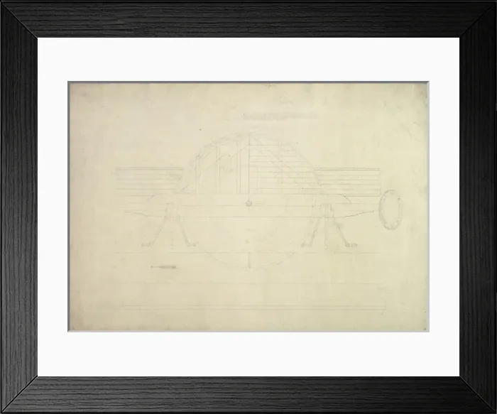 Framed Print : Newcomens engine, unidentified drawing Framed Print : Newcomens engine, unidentified drawing