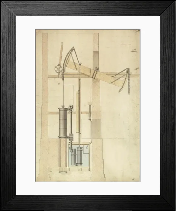 Framed Print : General view of the engine, Borough Water Works Framed Print : General view of the engine, Borough Water Works