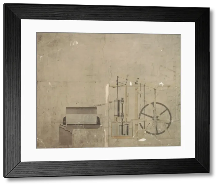 Framed Print : General section of Mr Illingworths engine no 2 Framed Print : General section of Mr Illingworths engine no 2