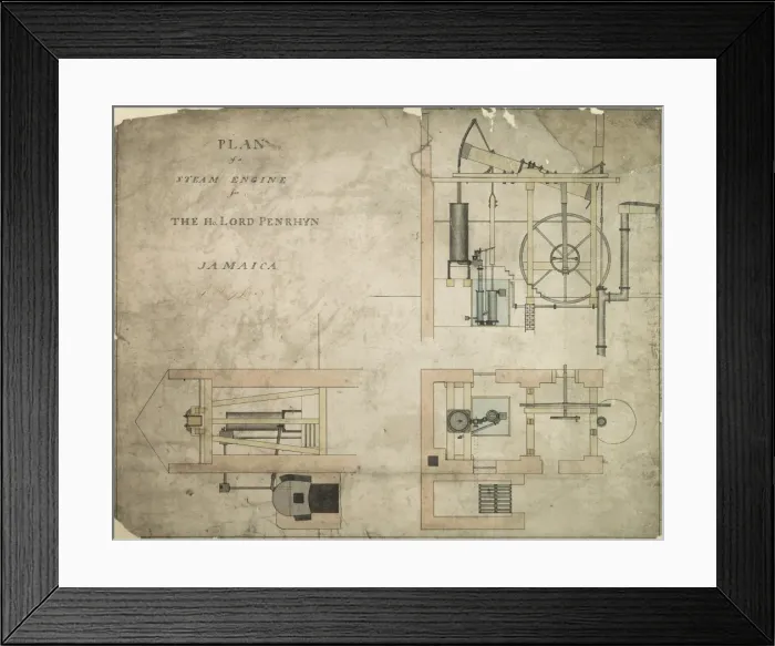 Framed Print : Steam engine for the Hon Lord Penrhyn, Jamaica Framed Print : Steam engine for the Hon Lord Penrhyn, Jamaica