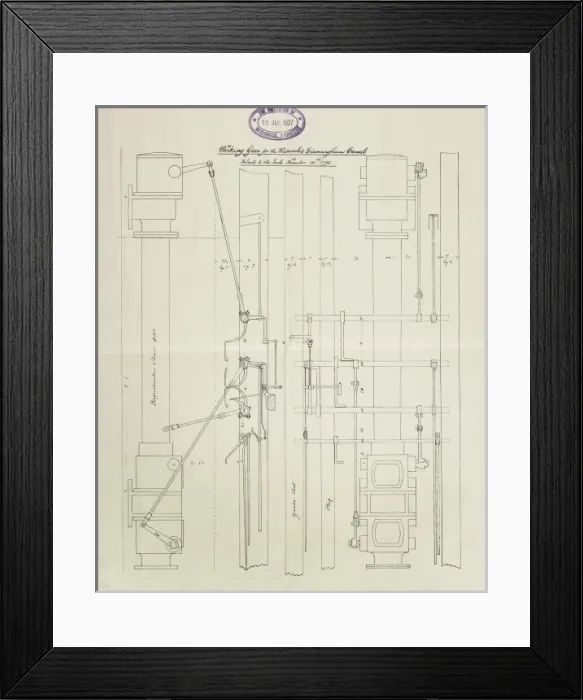 Framed Print : Engine, Warwick and Birmingham Canal Framed Print : Engine, Warwick and Birmingham Canal