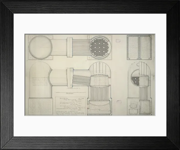 Framed Print : Boiler, 500hp boiler Framed Print : Boiler, 500hp boiler