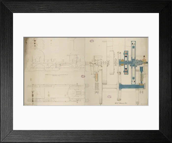 Framed Print : Locomotive engine, 6 foot 6 inch driving wheel Framed Print : Locomotive engine, 6 foot 6 inch driving wheel