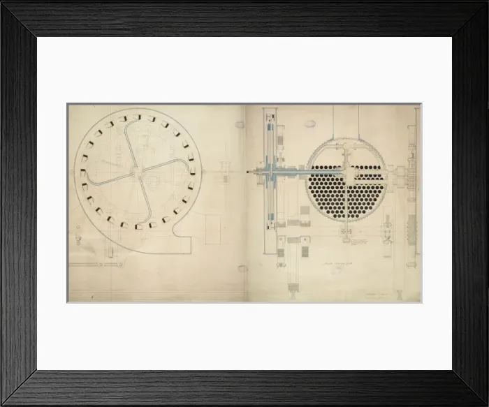 Framed Print : Detail of a steam turbine locomotive Framed Print : Detail of a steam turbine locomotive