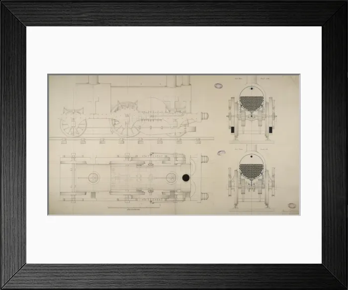 Framed Print : Steam turbine locomotive engine Framed Print : Steam turbine locomotive engine