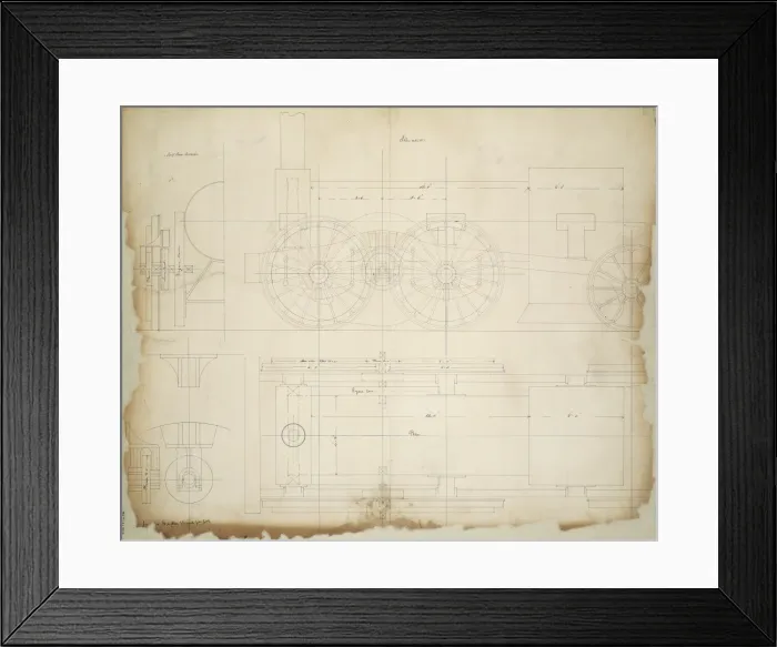 Framed Print : Steam turbine locomotive engine Framed Print : Steam turbine locomotive engine