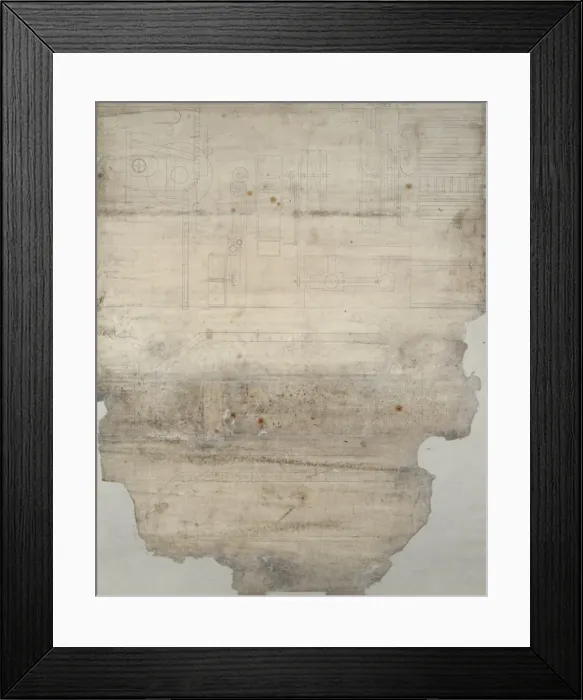 Framed Print : Andrews engine, with wheel section Framed Print : Andrews engine, with wheel section