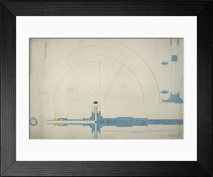 Framed Print : Centrifugal engine, Drawing no 3 Framed Print : Centrifugal engine, Drawing no 3