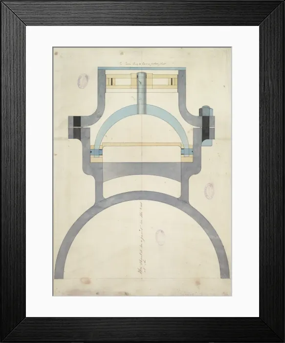 Framed Print : Steam cylinder and piston section Framed Print : Steam cylinder and piston section