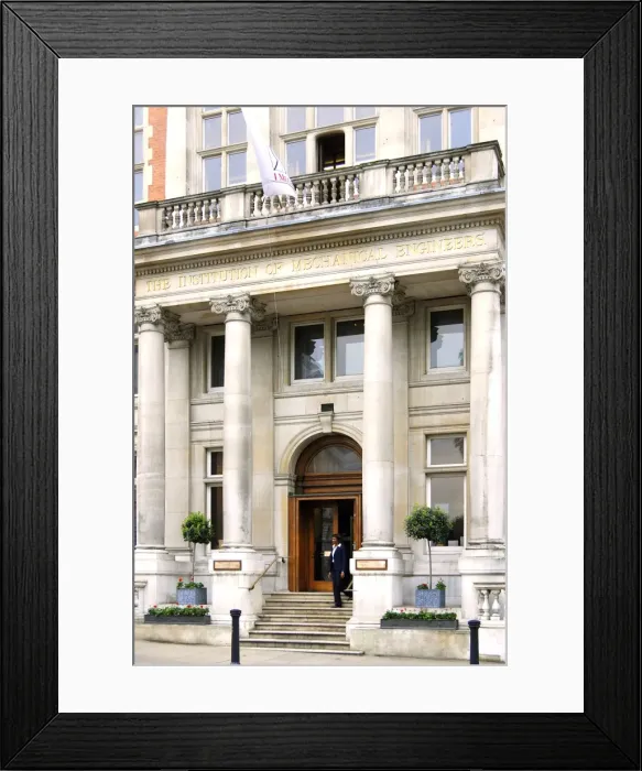 Framed Print : IMechE Birdcage Walk HQ building entrance Framed Print : IMechE Birdcage Walk HQ building entrance