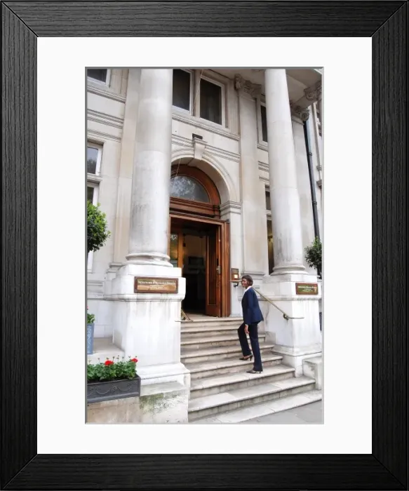 Framed Print : IMechE Birdcage Walk HQ building entrance Framed Print : IMechE Birdcage Walk HQ building entrance