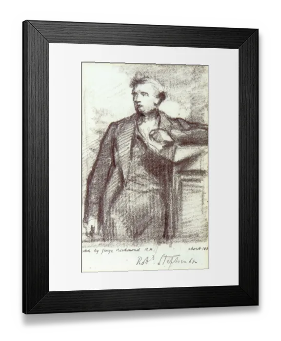 Framed Print : Robert Stephenson (1803-1859) sketch Framed Print : Robert Stephenson (1803-1859) sketch