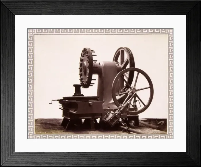 Framed Print : Armour plate milling machine, 1870s Framed Print : Armour plate milling machine, 1870s