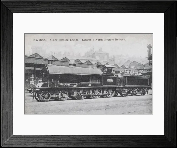 Framed Print : Locomotive no 2000 4-6-0 express engine Framed Print : Locomotive no 2000 4-6-0 express engine