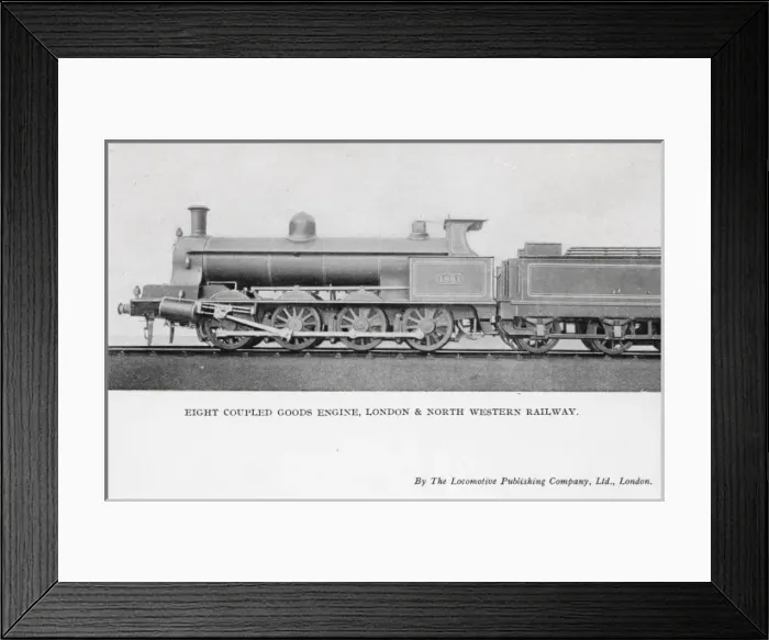 Framed Print : Locomotive no 1881 0-8-0 goods engine L&NWR Framed Print : Locomotive no 1881 0-8-0 goods engine L&NWR